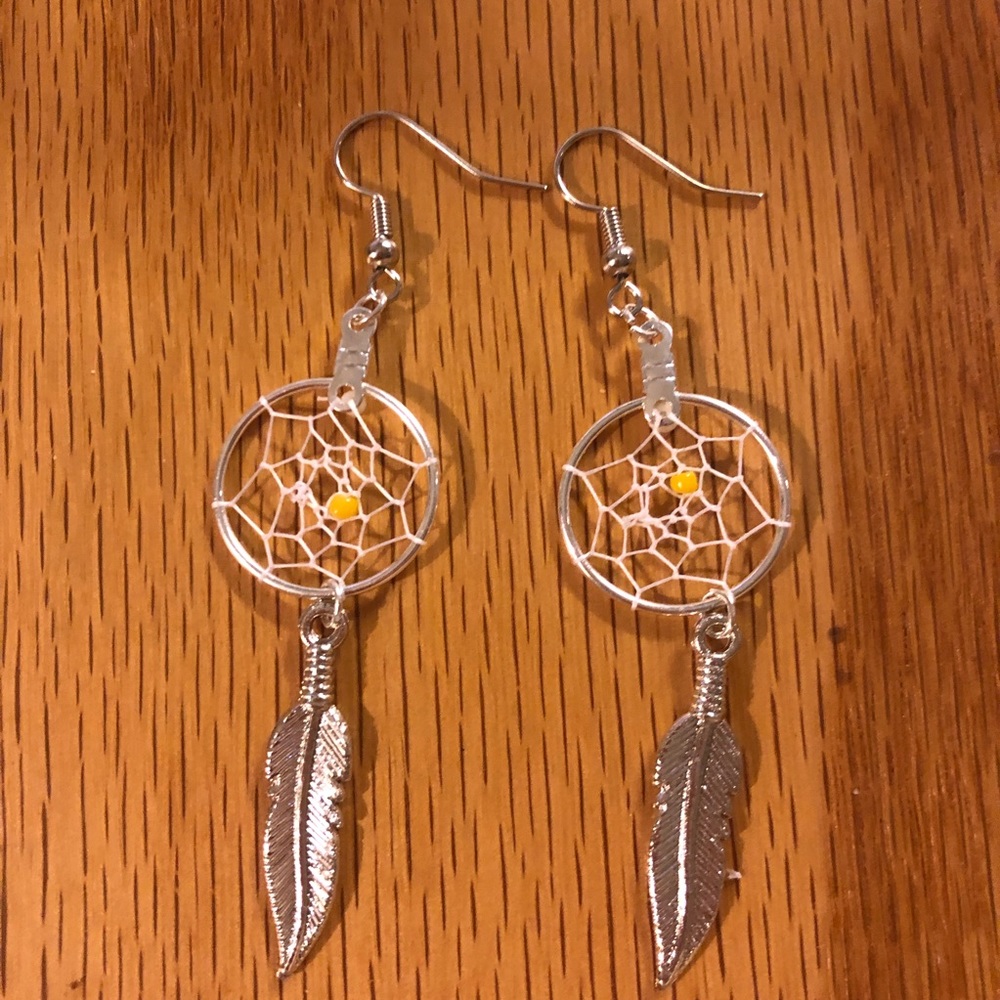 Hand made dream catcher earrings